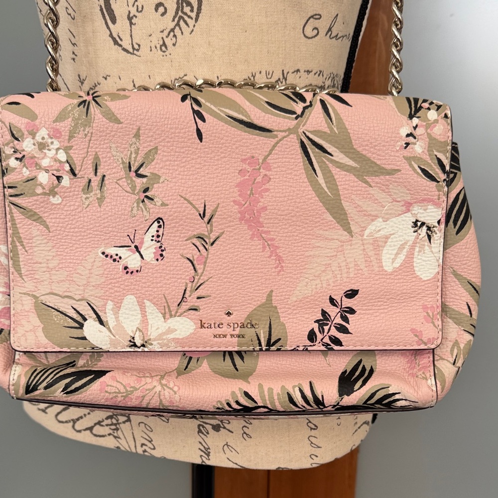 Kate Spade Pink Floral Crossbody Bag